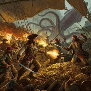 28mm Pirate and Sea Monster Mini